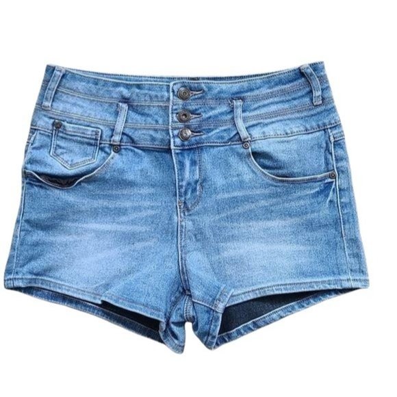 Revolution by Revolt Highwaist Jean Shorts - Picture 1 of 5